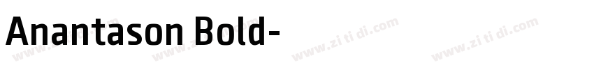 Anantason Bold字体转换